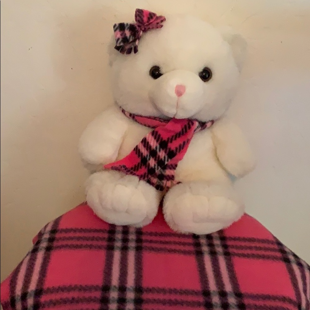 Build a bear baby with her blanket